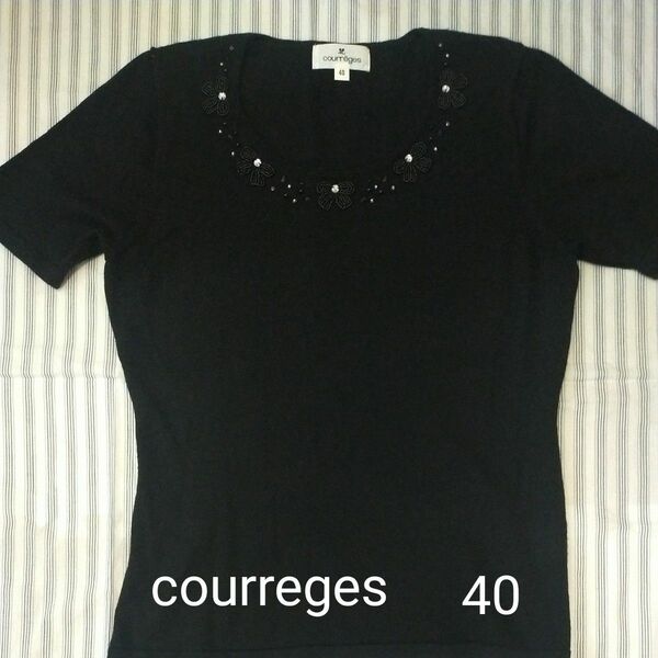 courreges クレージュ ニット 半袖　サイズ40