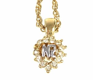  прекрасный товар Nina Ricci NINA RICCI Heart стразы колье Gold цвет YAS-9142