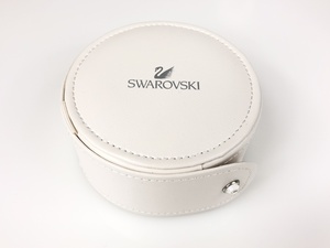  прекрасный товар Swarovski SWAROVSKI ювелирные изделия кейс кожа белый диаметр 10.YZ-221