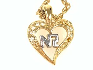  Nina Ricci NINA RICCI Heart Logo колье Gold цвет YAS-9146