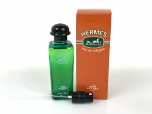 満量　エルメス　Hermes　エルメスパルファム　HERMES PARFUMS　オーデコロン　スプレー付　50ml　YK-3956