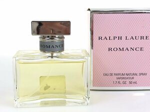 ラルフローレン　RALPH LAUREN　ROMANCE　ロマンス　オードパルファム　スプレー　50ml　残量：9割　YK-5135