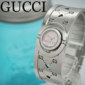 193 GUCCI Gucci clock towa-ru Heart lady's wristwatch bangle 