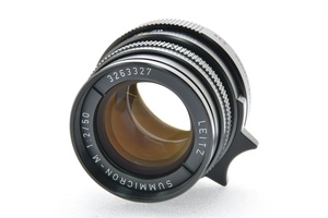 Leica LEITZ SUMMICRON-M 50mm F2 E39 6bit 3rd 第3世代 ブラック Mマウント SN.3263327 1983年製 ライカ ズミクロン ■25060