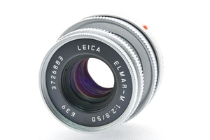 Leica ELMAR-M 50mm F2.8 E39 シルバー Mマウント SN.3726883 1995年製 ライカ エルマー レンジファインダー用レンズ ■25058