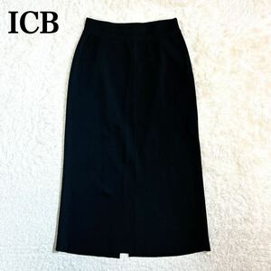 ICB I si- Be long skirt navy S knitted lady's C52427-27