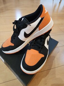 NIKE AIR JORDAN 1 LOW G STARFISH/BLACK-WHITE DD9315 800 ナイキ ジョーダン１ゴルフ ホワイト ブラック オレンジ