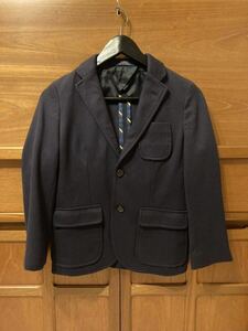 送料込み▼ラルフローレン/Ralph Lauren▼145/150cm スーツ（ラルフローレンの白シャツ付き）　上のみ 濃紺　フォーマル 