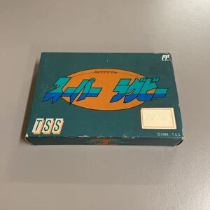 新品未開封 FC ファミコンソフト スーパーラグビー TSS-S7 箱説あり 1989 ファミリーコンピュータ カセット 任天堂 Nintendo レトロゲーム