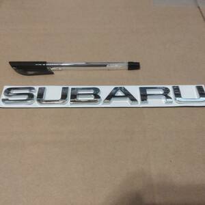 [ бесплатная доставка ]SUBARU эмблема металлизированный серебряный ширина 21.5cm× длина 3cm× толщина 5mm ② Subaru SUBARU металлический 
