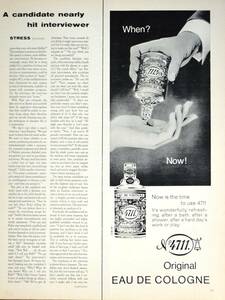 稀少！1967年4711 ポーチュガル広告/オーデコロン/フレグランス/香水/アート/Eau de Cologne/26