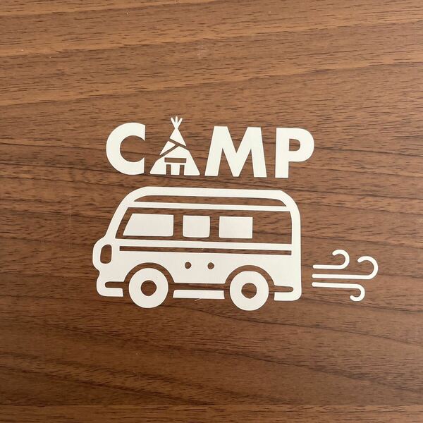 180. 【送料無料】 CAMP カッティングステッカー キャンプ テント バス アウトドア 【新品】