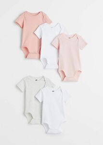 H&M 新品未使用　ロンパース　ボディスーツ75 セット　5枚セット