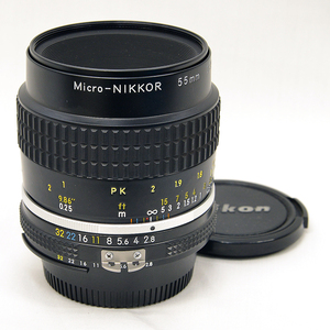 Nikon ニコン Ai-s Micro-NIKKOR 55mm F2.8 中古 外観美品