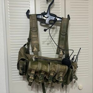 実物 TAG チェストリグ 塗装品 PTT ヘッドセット付 Tactical Assault Gear