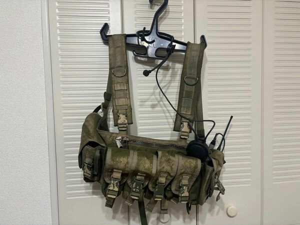 TAG チェストリグ 塗装品 PTT ヘッドセット付 Tactical Assault Gear