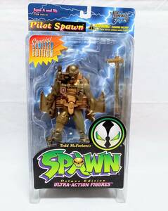  нераспечатанный # Gold * Pilot * Spawn # action фигурка #SPAWN( Spawn ) McFarlane Toys(mak мех Len игрушки ) American Comics Ame to