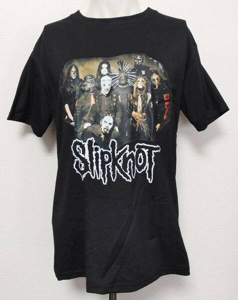 送料無料　【Lサイズ】スリップノット　SLIPKNOT　Tシャツ　ロックバンド　半袖　集合　ファンスマ