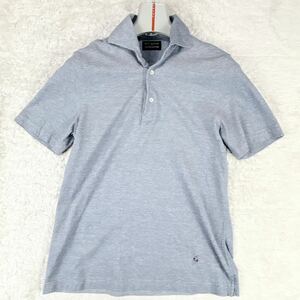 1 jpy beautiful goods S~M United Arrows special order Italy made GUY ROVERgi Rover polo-shirt with short sleeves deer. . embroidery Logo men's .. gray 