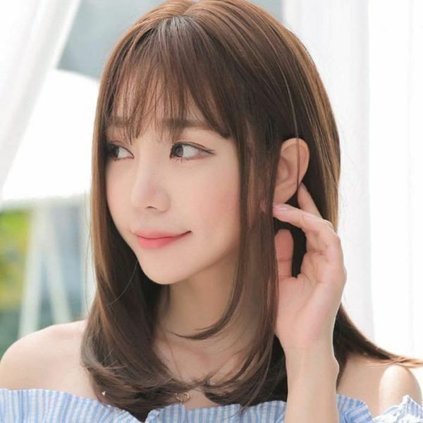 ウィッグ ミディアム セミロング ストレート 自然 医療用 小顔効果 レディース 自然 耐熱 高品質 医療用 フルウィッグ かつら