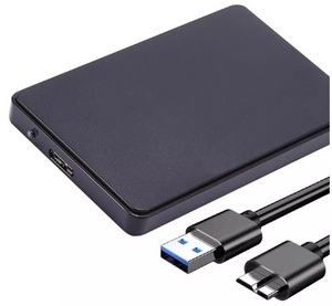 [ free shipping ] USB3.0 correspondence attached outside 2.5 -inch hard disk HDD / SSD case stylish Case black USB cable attaching selection ..!