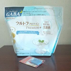 カーブスのGABA米麹入りウルトラプロテインPREMIUM＋ 乳酸菌 さっぱりヨーグルト味 かんたんチャック付き