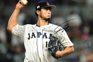 ☆SALE☆ ダルビッシュ有 直筆サインフォト 侍ジャパン 日本代表 Yu Darvish