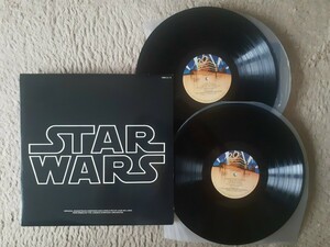 〈OST〉Star Wars スターウォーズ/映画サウンドトラック(キングFMW37/38)1977年2LP見開き 4pライナー付★ロンドン交響楽団名演/録音も優秀!