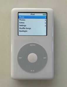 【中古】iPod classic 第4世代 A1099 20GB　純正ケーブル＆ACアダプタ付属