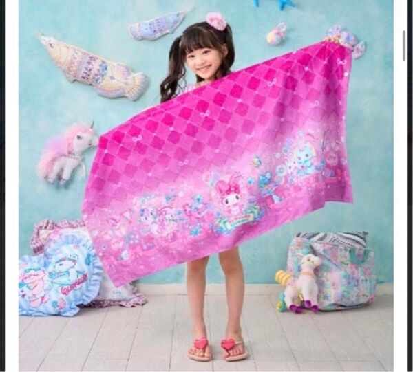 エコネコ ラップタオル マイメロディ しまむら バスタオル 新品