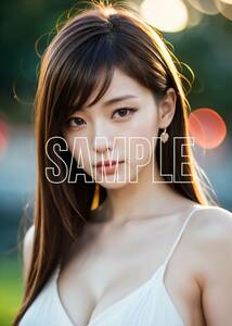 15079【高画質】A4サイズ アートポスター グラビア イラスト 美人 美女 かわいい モデル セクシー インテリア コスプレ