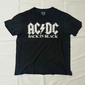 ACDC BACK IN BLACK Tシャツ 半袖 ロックT バンドT 古着 プリント
