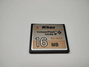 16MB　メガバイト　Nikon　CFカード　フォーマット済み　メモリーカード　コンパクトフラッシュカード