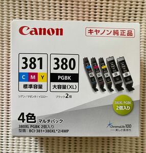 キャノン純正インク BCI-381+380/4MP
