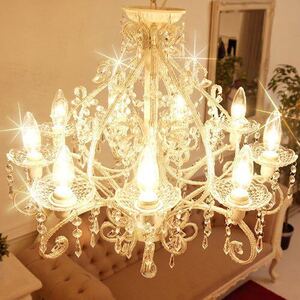  new goods * free shipping * chandelier jewel Jewel antique style chandelier white 9 light type ceiling lighting LED