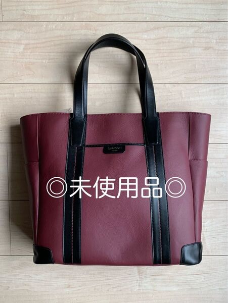 ◎新品未使用◎ Simpson london(シンプソンロンドン)本革 トートバッグ 赤 本体部分約高さ36×40×12cm