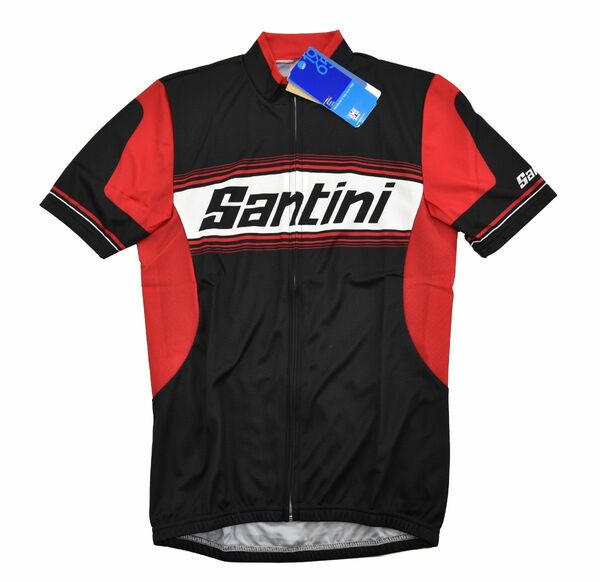 Santini★サンティーニ TAU ジャージ size:M ブラック/レッド