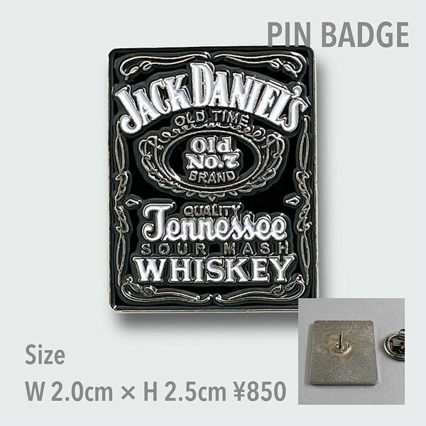 ジャックダニエル Jack Daniel's ピンバッジ ウイスキー