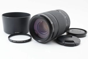 完動品 Sony DT 55-300mm F4.5-5.6 SAM SAL55300 + ALC-SH122 AF Tele Zoom Lens 望遠 ズームレンズ ソニー α A Mount フード付 ※1 #9288