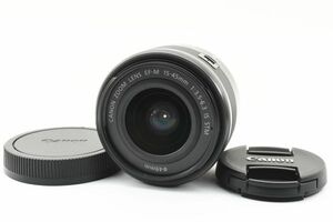 完動美品 Canon Zoom Lens EF-M 15-45mm F3.5-5.6 IS STM 手ブレ補正 標準 ズームレンズ / キヤノン EF-M ミラーレス用 交換レンズ #9970