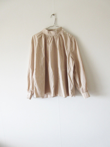 mina perhonen / mina perhonen abagio cotton gya The - blouse 38 P.BEIGE / long sleeve pull over shirt 