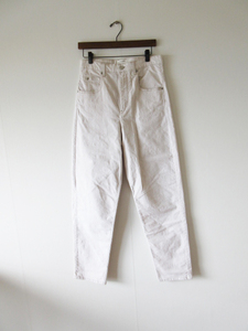 未着用 ISABEL MARANT ETOILE / イザベル マラン エトワール コットンリネンストレッチパンツ 36 S.WHITE / レディース