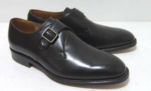 未使用品 REGAL リーガル JW05 モンクストラップ レザーシューズ ダークブラウン 濃茶 25 EE ビジネスシューズ 革靴