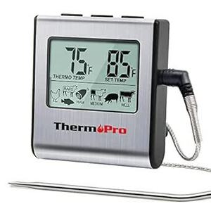 ThermoProサーモプロ クッキング料理用オーブン温度計デジタル ミルク コーヒー 肉 揚げ物 食品 燻製などの温度管理用キッ