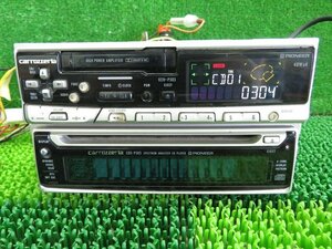 [psi] rare Carozzeria CDS-P303 spare na attaching CD player & KEH-P303 cassette main unit operation verification settled that time thing retro JDM