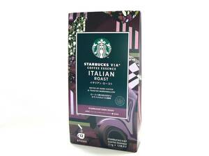  Starbucks vi a coffee essence Italian roast to stick type /2.1g×12 pcs insertion STARBUCKS VIA new goods unopened / compensation attaching including carriage 