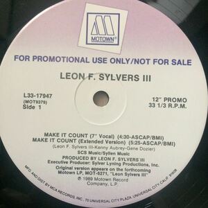 12’ Leon F. Sylvers lll-Make it count