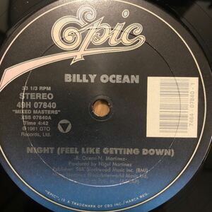 12’ Billy Ocean-Night (Feel like getting down)/Stay the night