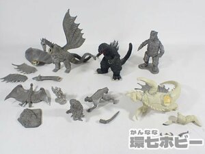 2RD64◆当時物 東宝 怪獣 メタル 金属製キット まとめ ジャンク/ゴジラ メカゴジラ キングギドラ ヘドラ ラドン モスラ 送:60