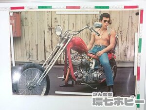 0QB11* подлинная вещь .... on * The * highway примерно 63×92. постер / Showa Retro прохладный s товары контри-рок мотоцикл мотоцикл отправка 80
